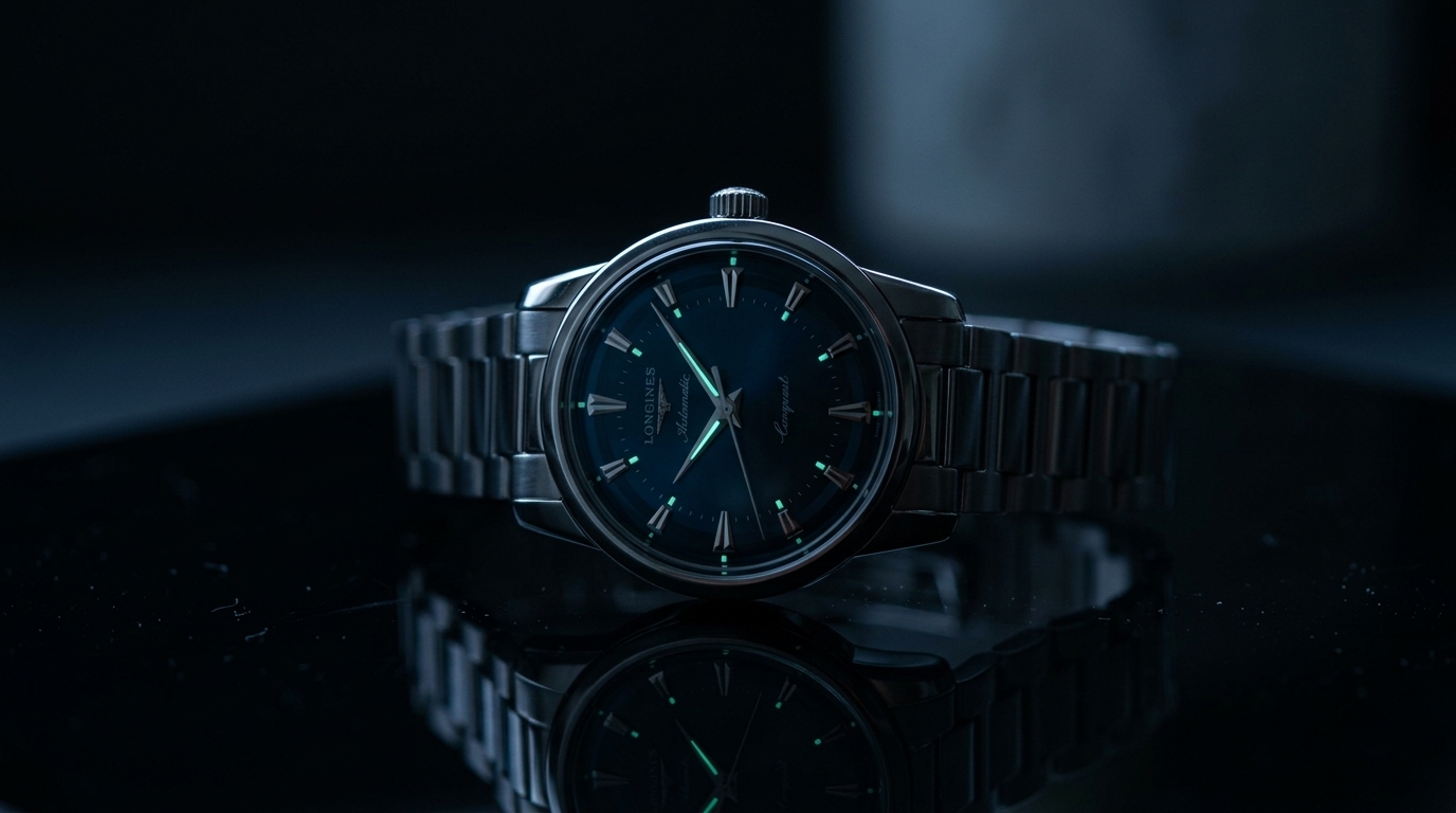 luxury mechanical watch detail