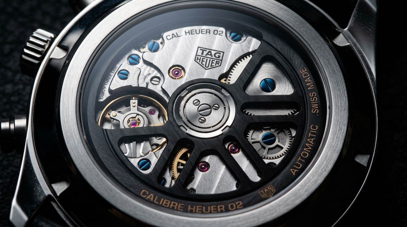 luxury mechanical watch detail