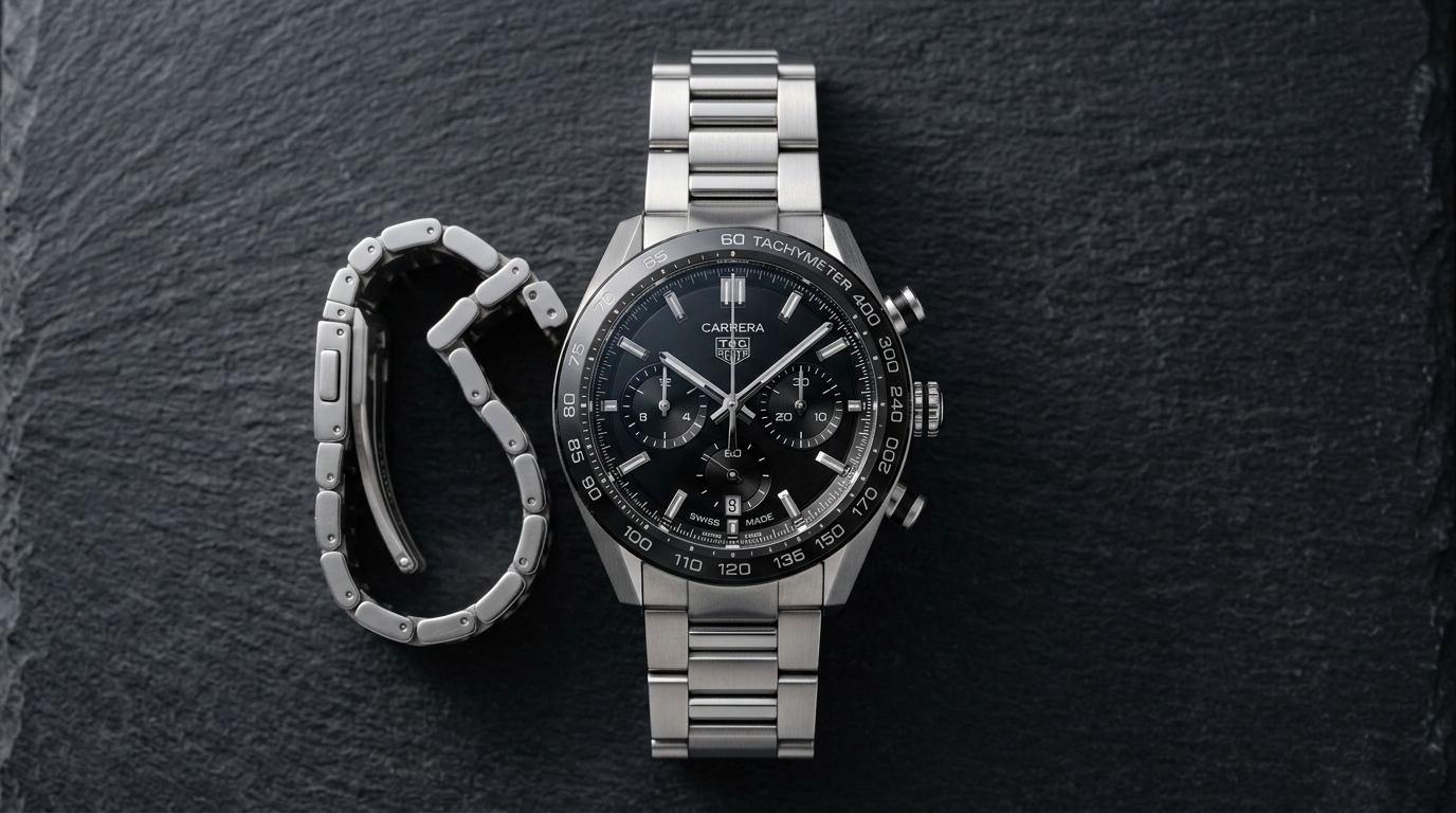 luxury mechanical watch detail