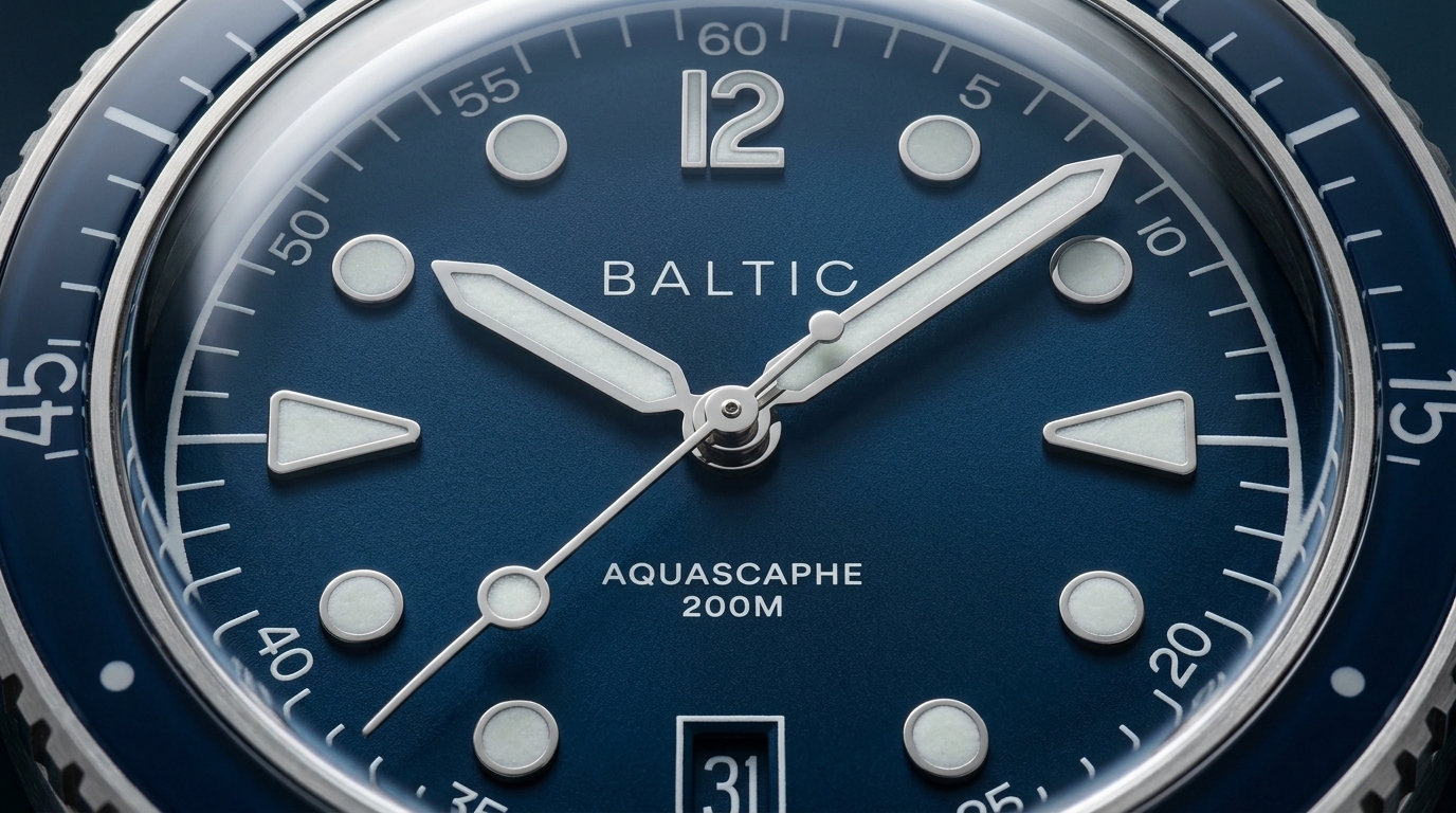 luxury mechanical watch detail