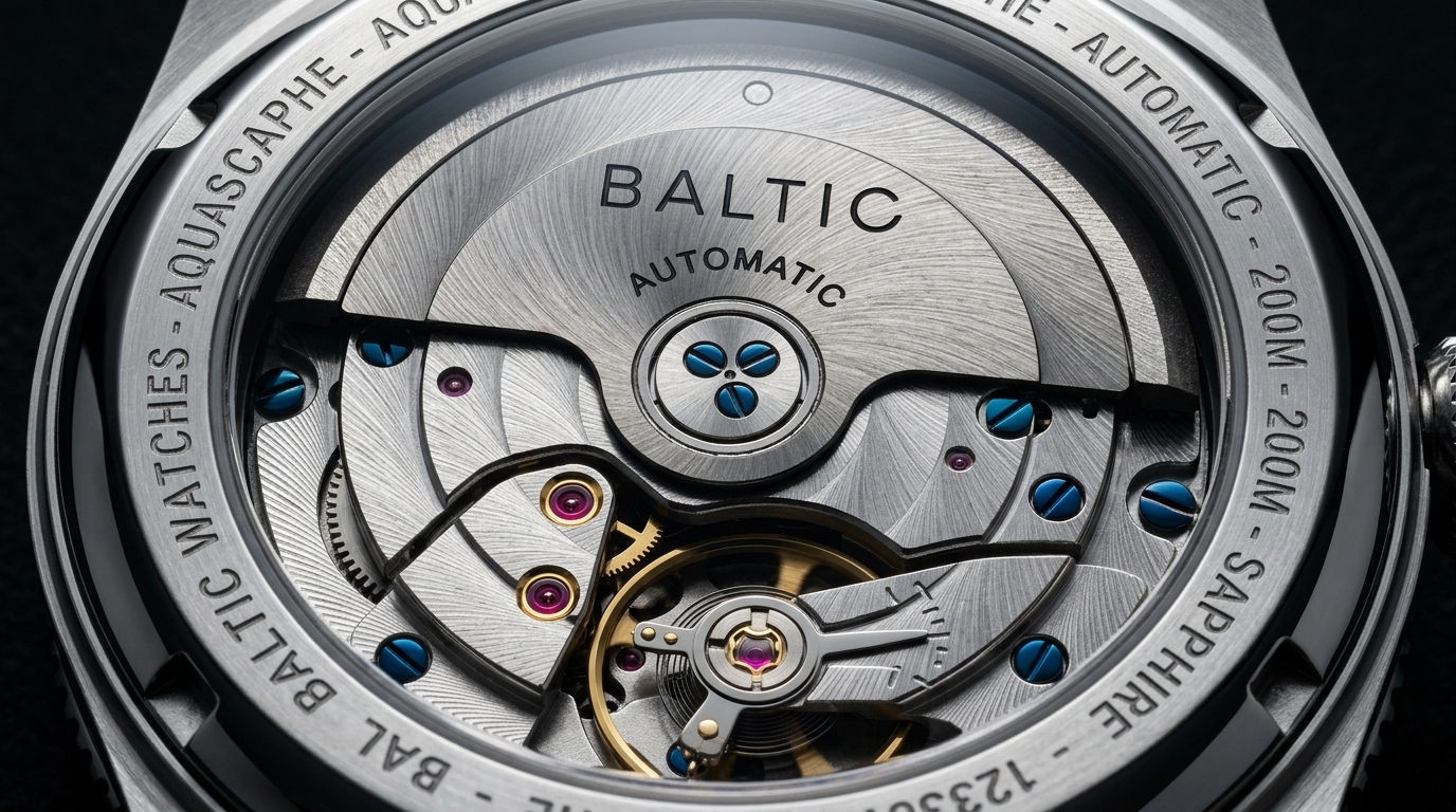 luxury mechanical watch detail