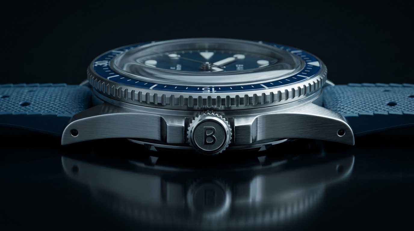 luxury mechanical watch detail