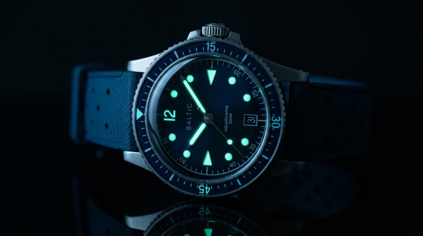 luxury mechanical watch detail