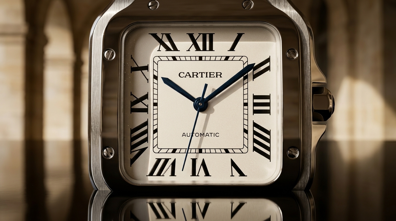luxury mechanical watch detail