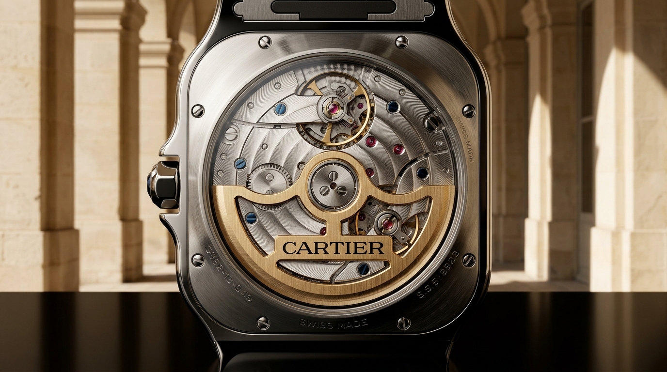 luxury mechanical watch detail