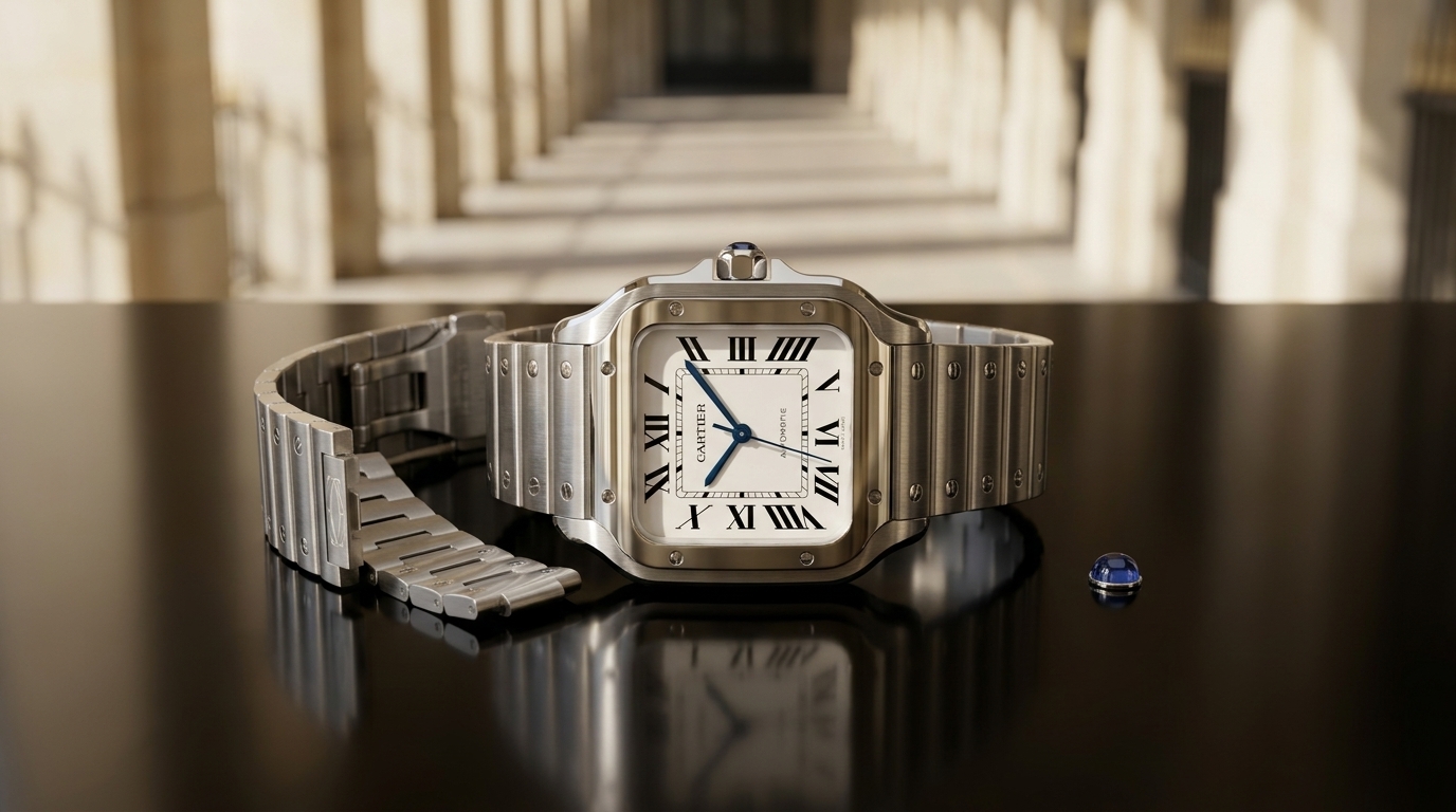 luxury mechanical watch detail