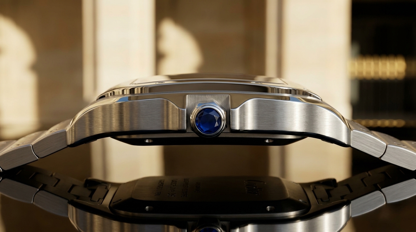 luxury mechanical watch detail