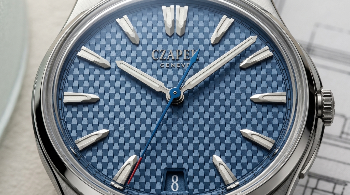 luxury mechanical watch detail
