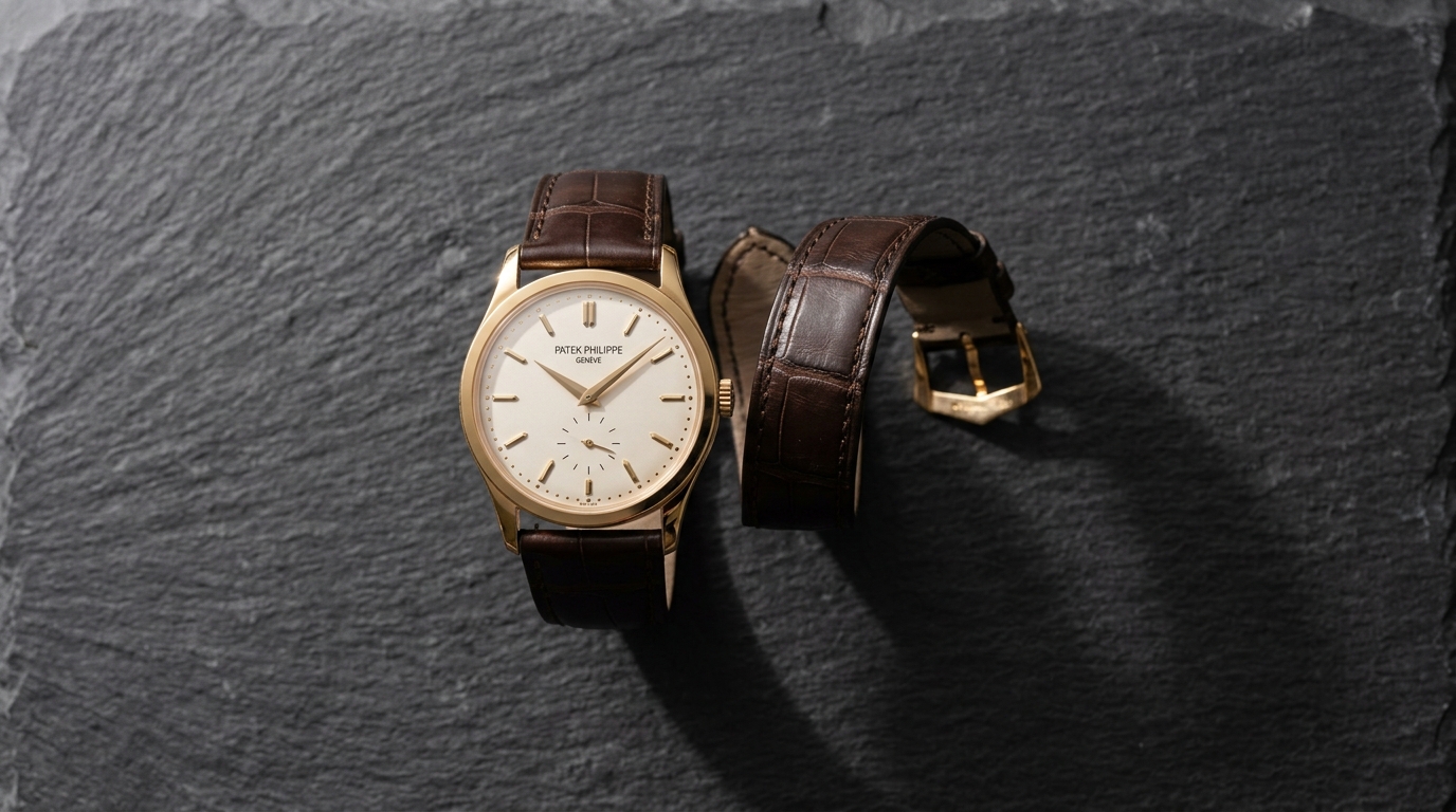 luxury mechanical watch detail