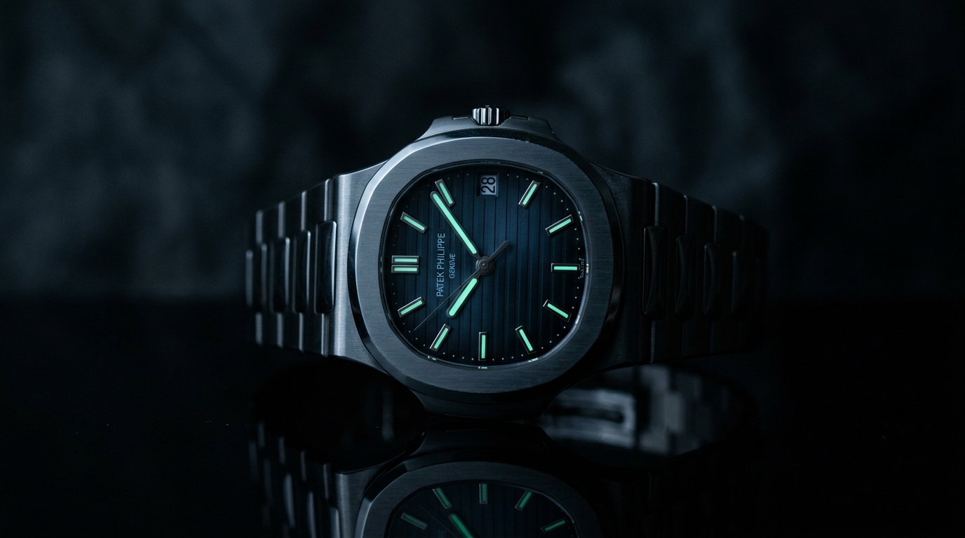 luxury mechanical watch detail