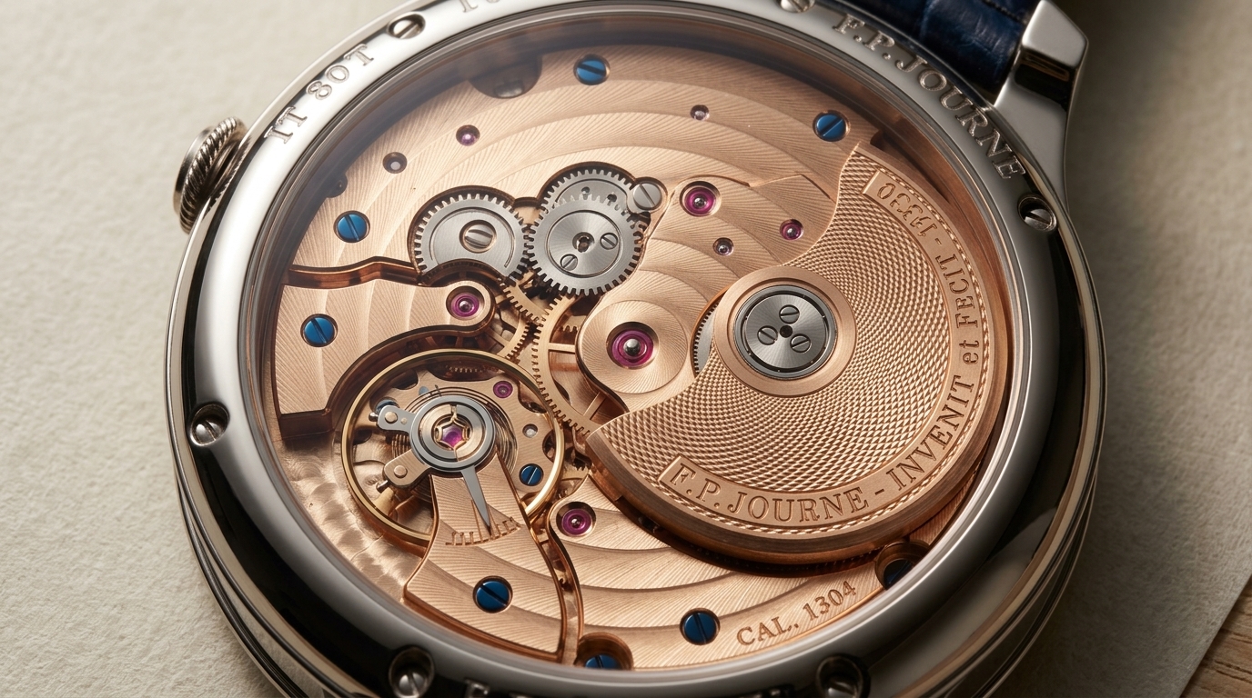 luxury mechanical watch detail