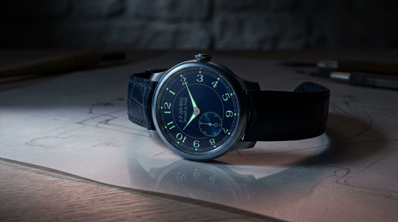 luxury mechanical watch detail