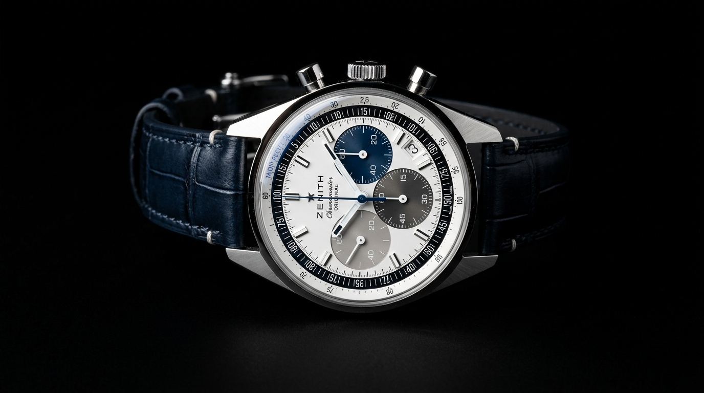 luxury mechanical watch detail