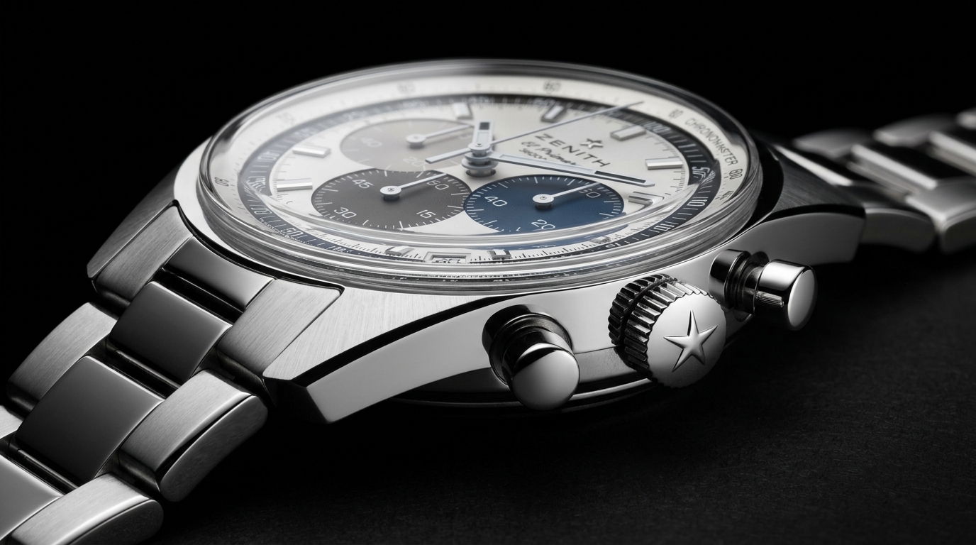 luxury mechanical watch detail