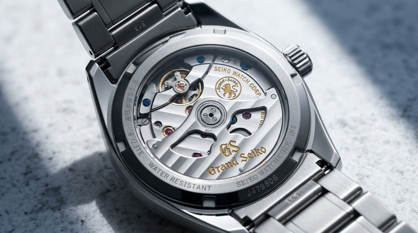 luxury mechanical watch detail