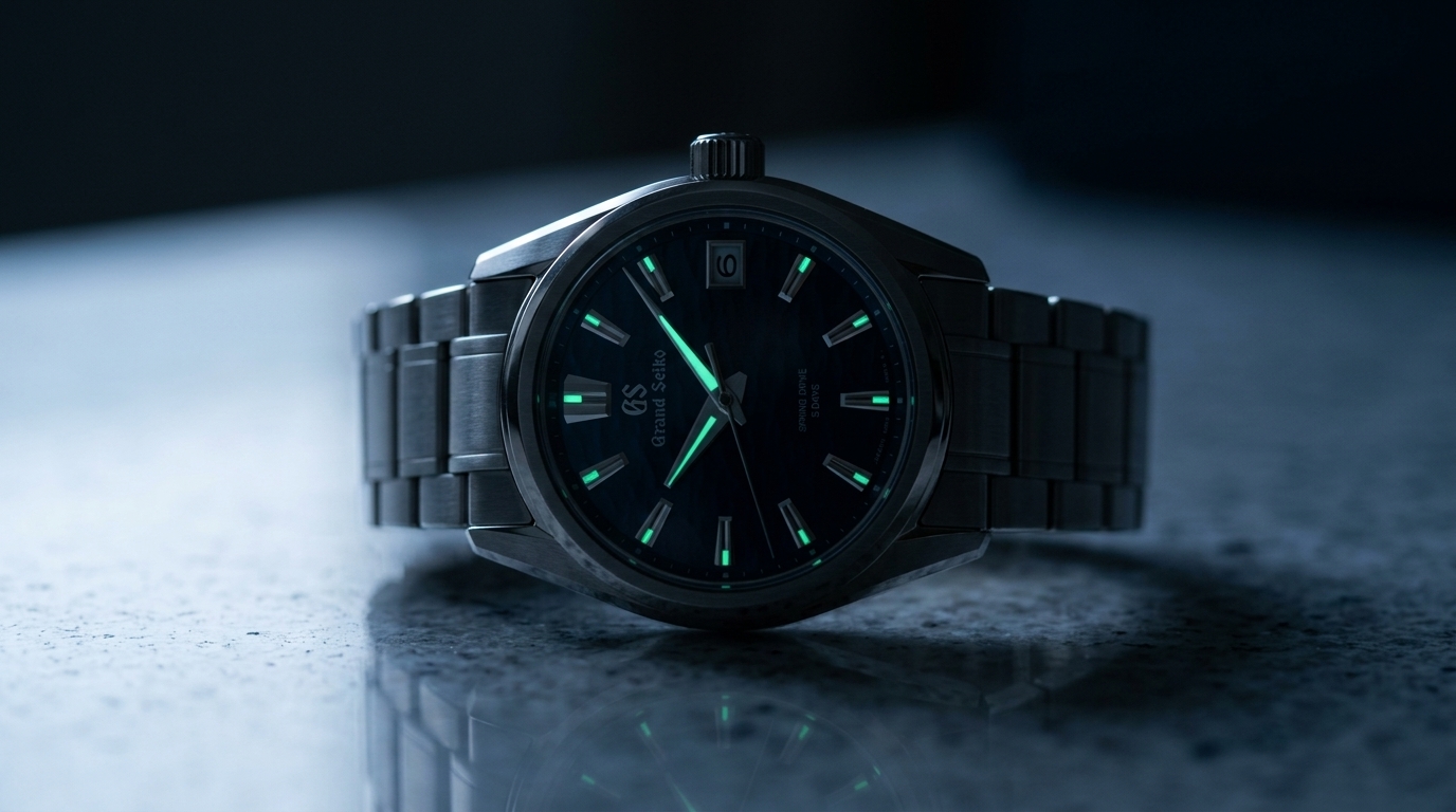 luxury mechanical watch detail