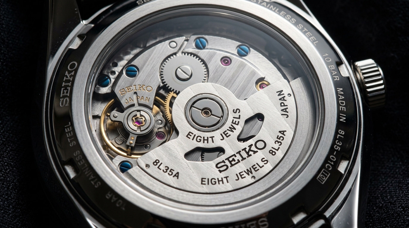 luxury mechanical watch detail