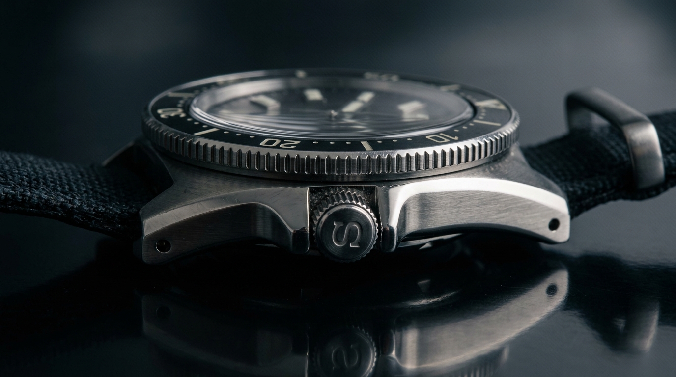 luxury mechanical watch detail
