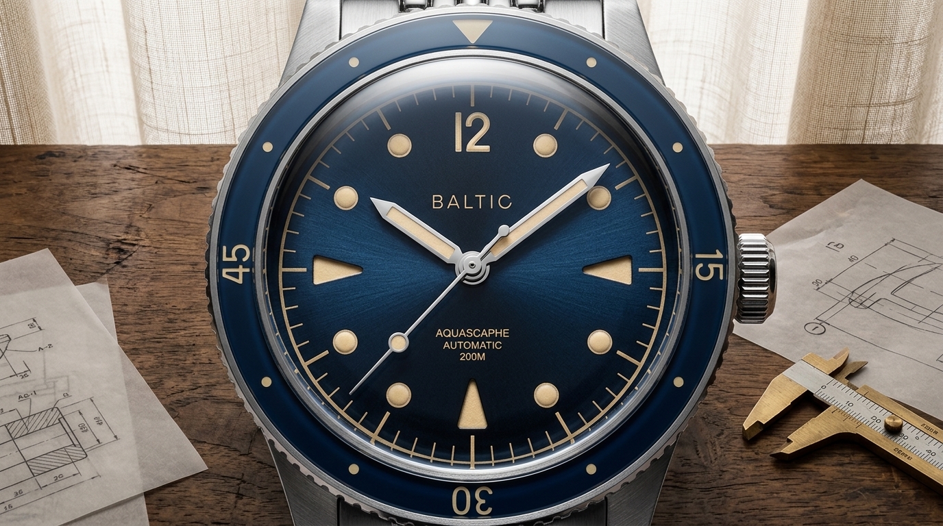 luxury mechanical watch detail