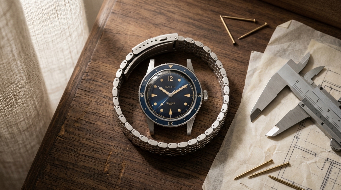 luxury mechanical watch detail