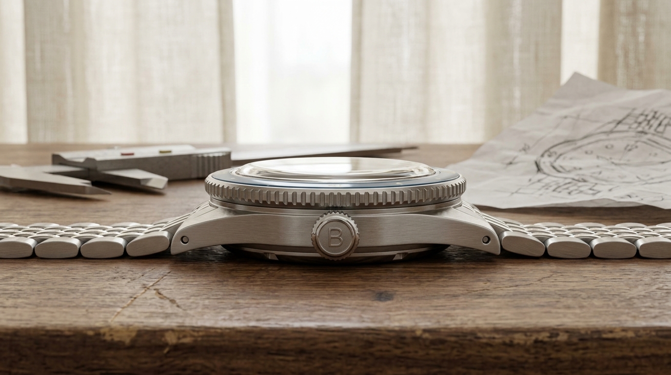 luxury mechanical watch detail