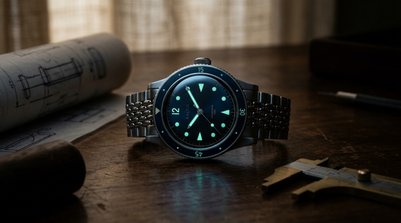 luxury mechanical watch detail