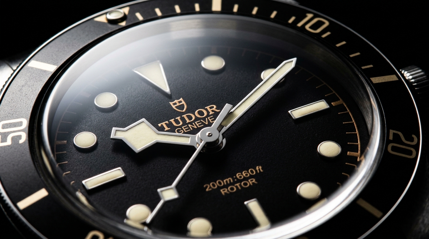 luxury mechanical watch detail