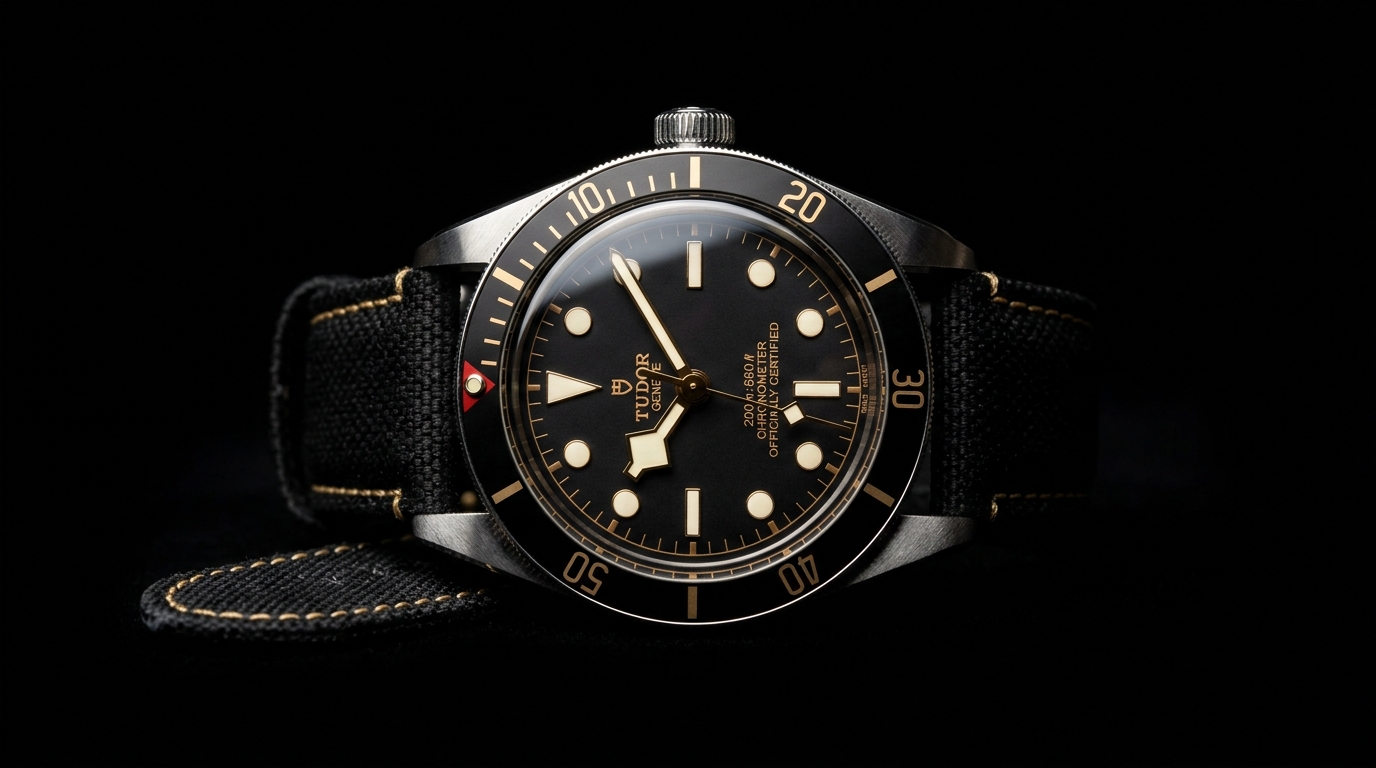 luxury mechanical watch detail
