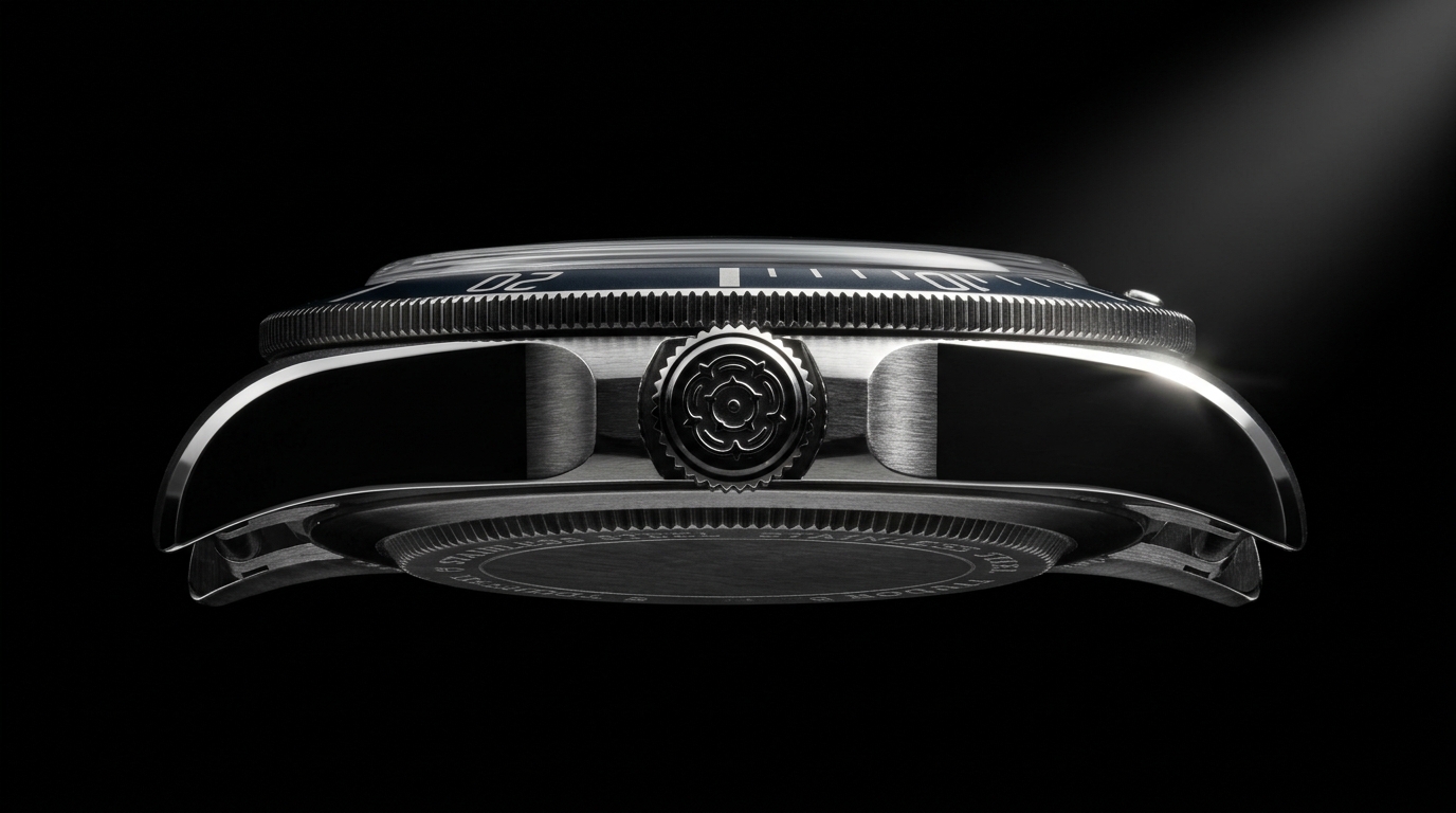 luxury mechanical watch detail