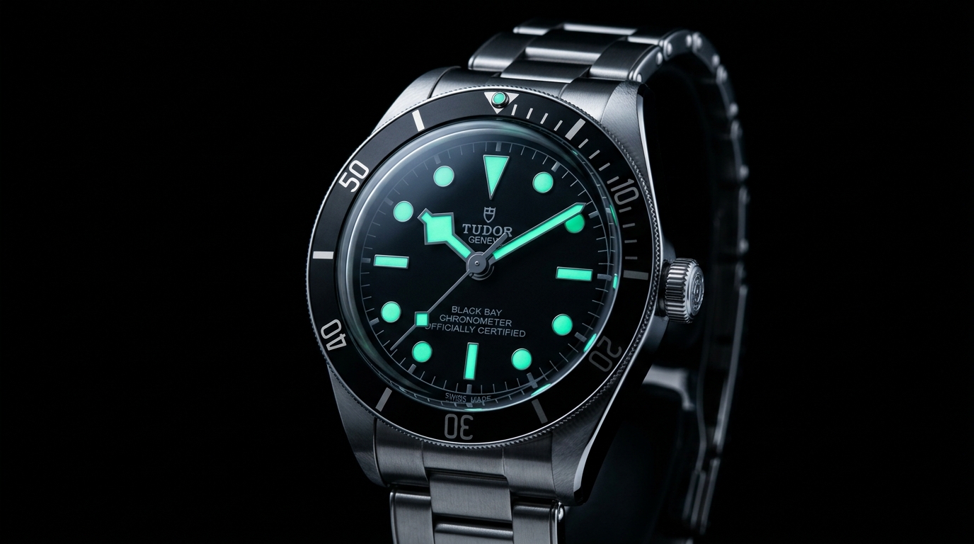 luxury mechanical watch detail