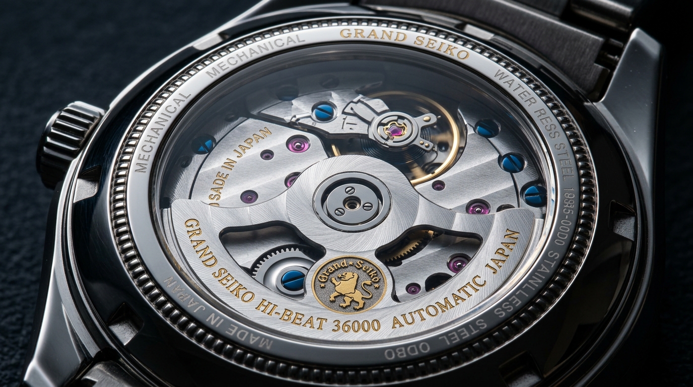 luxury mechanical watch detail