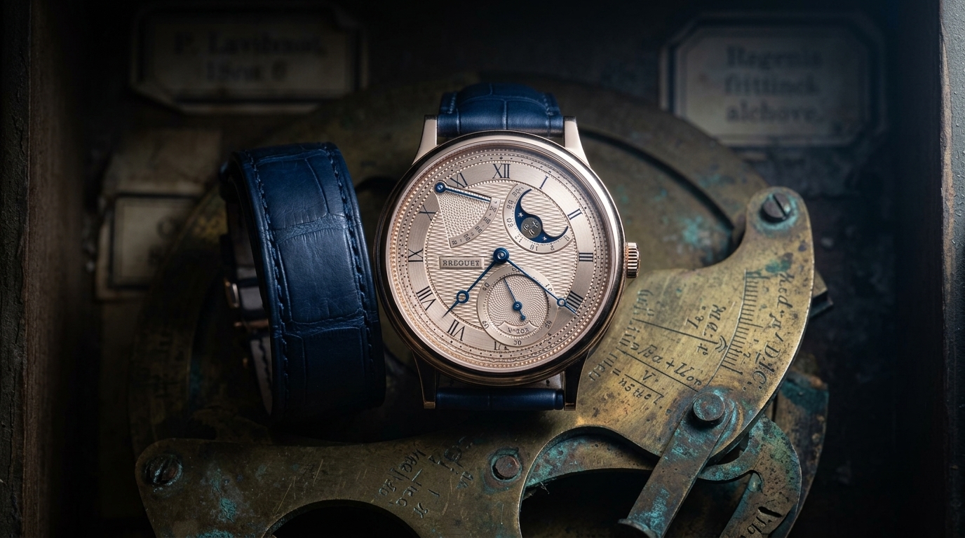 luxury mechanical watch detail