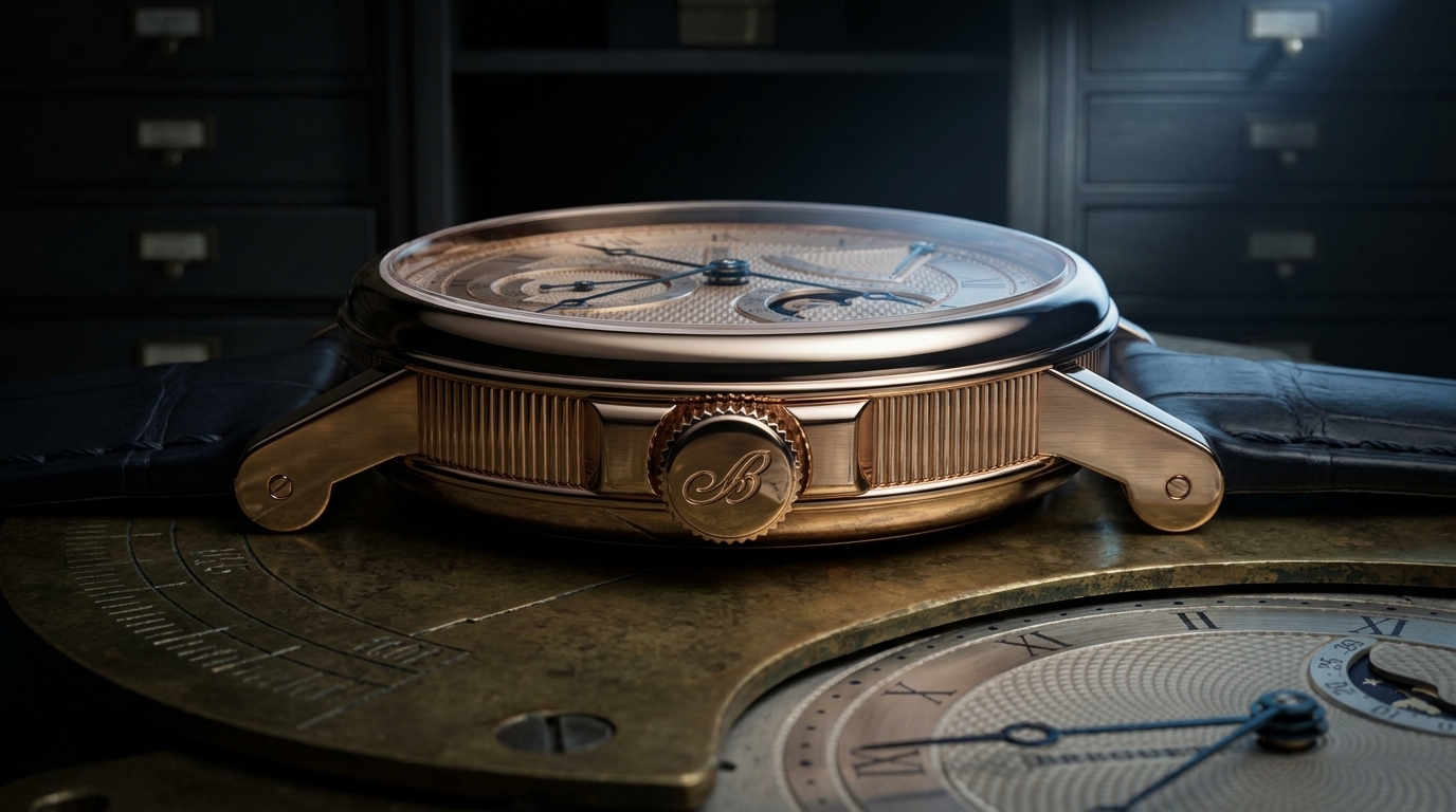 luxury mechanical watch detail