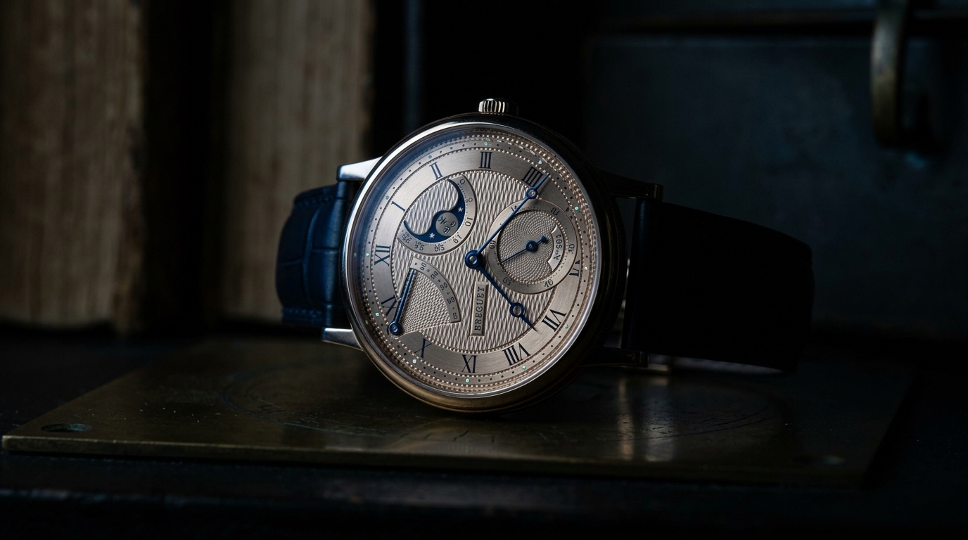 luxury mechanical watch detail