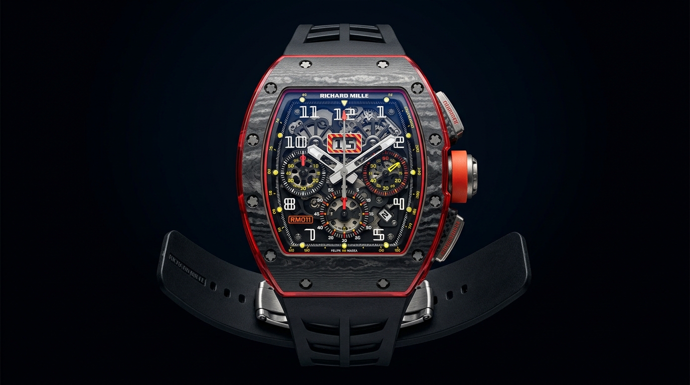 luxury mechanical watch detail