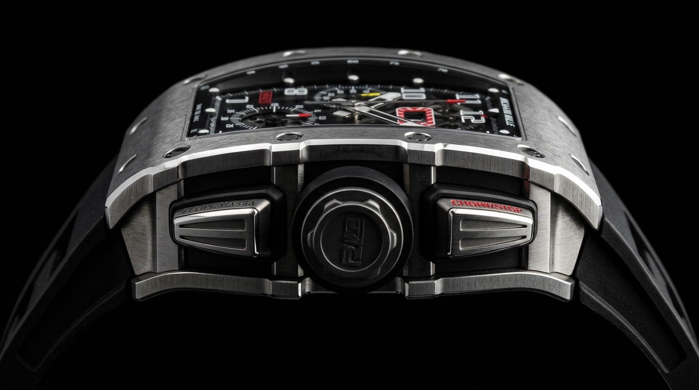 luxury mechanical watch detail