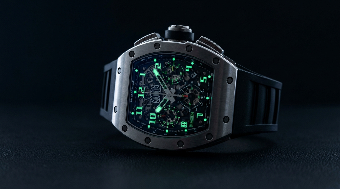 luxury mechanical watch detail
