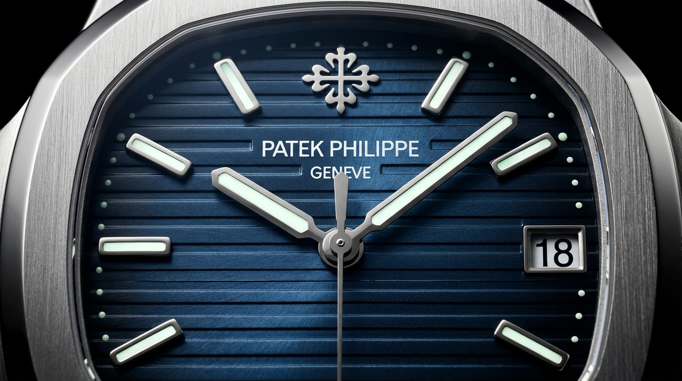 luxury mechanical watch detail