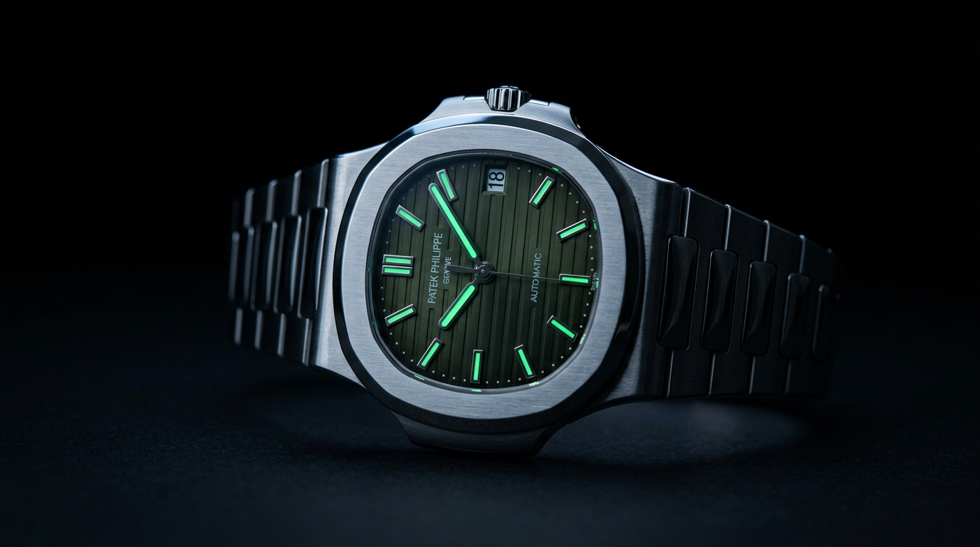 luxury mechanical watch detail