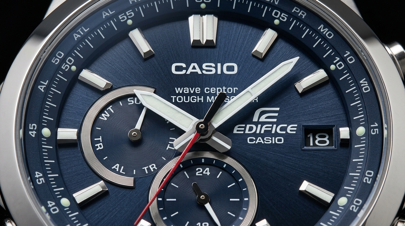 luxury mechanical watch detail
