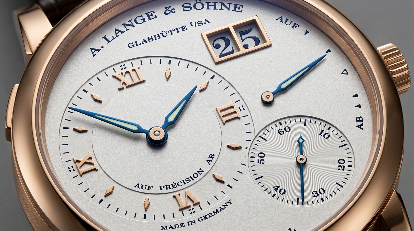 luxury mechanical watch detail