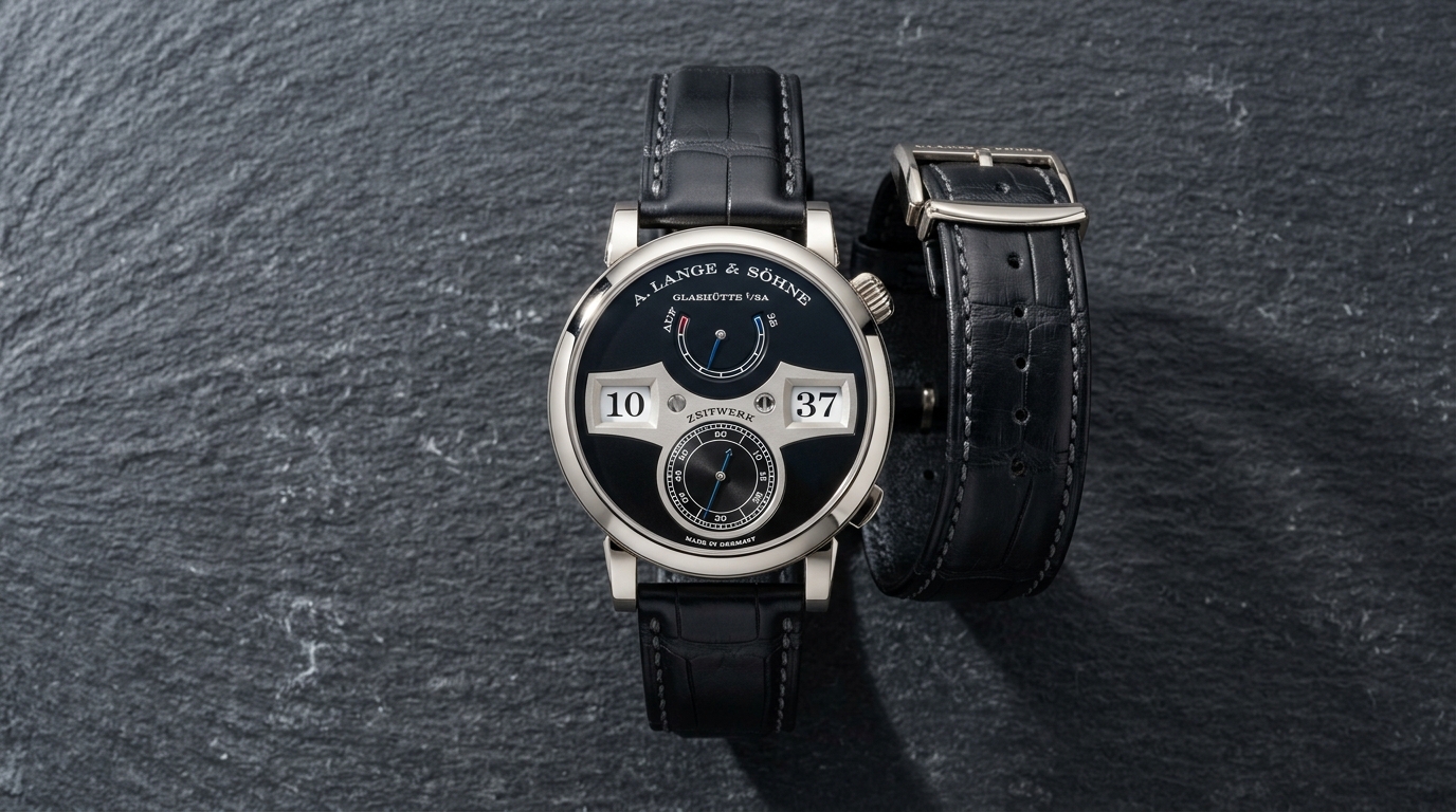 luxury mechanical watch detail