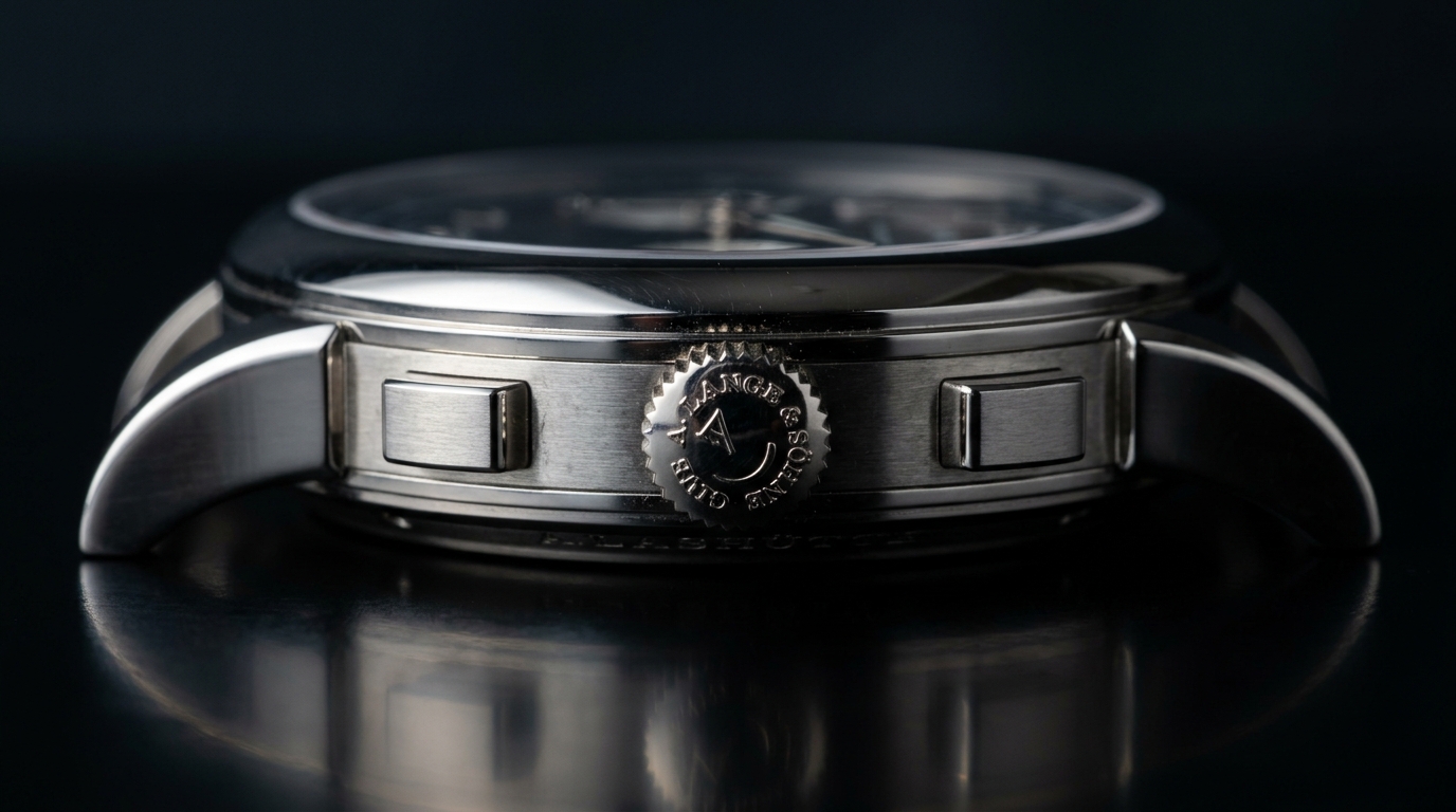luxury mechanical watch detail