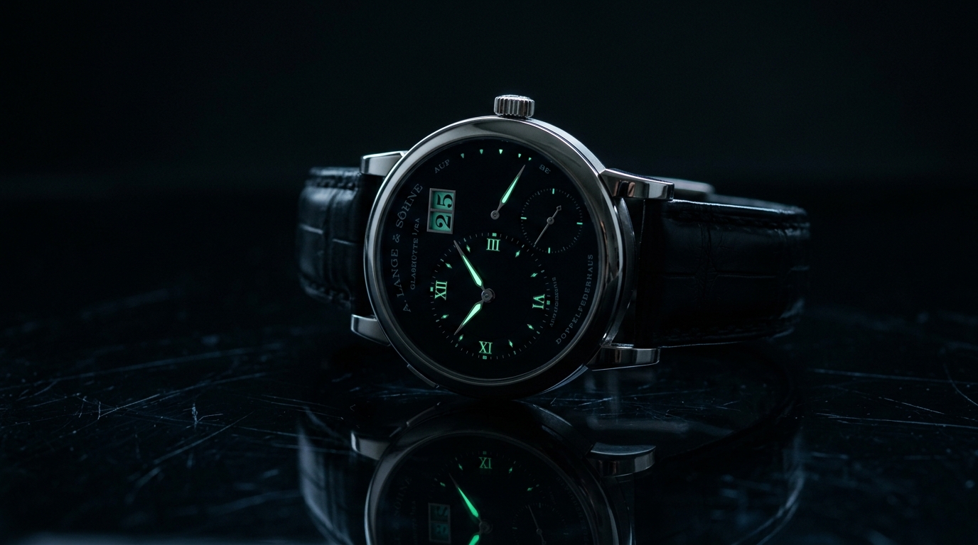 luxury mechanical watch detail