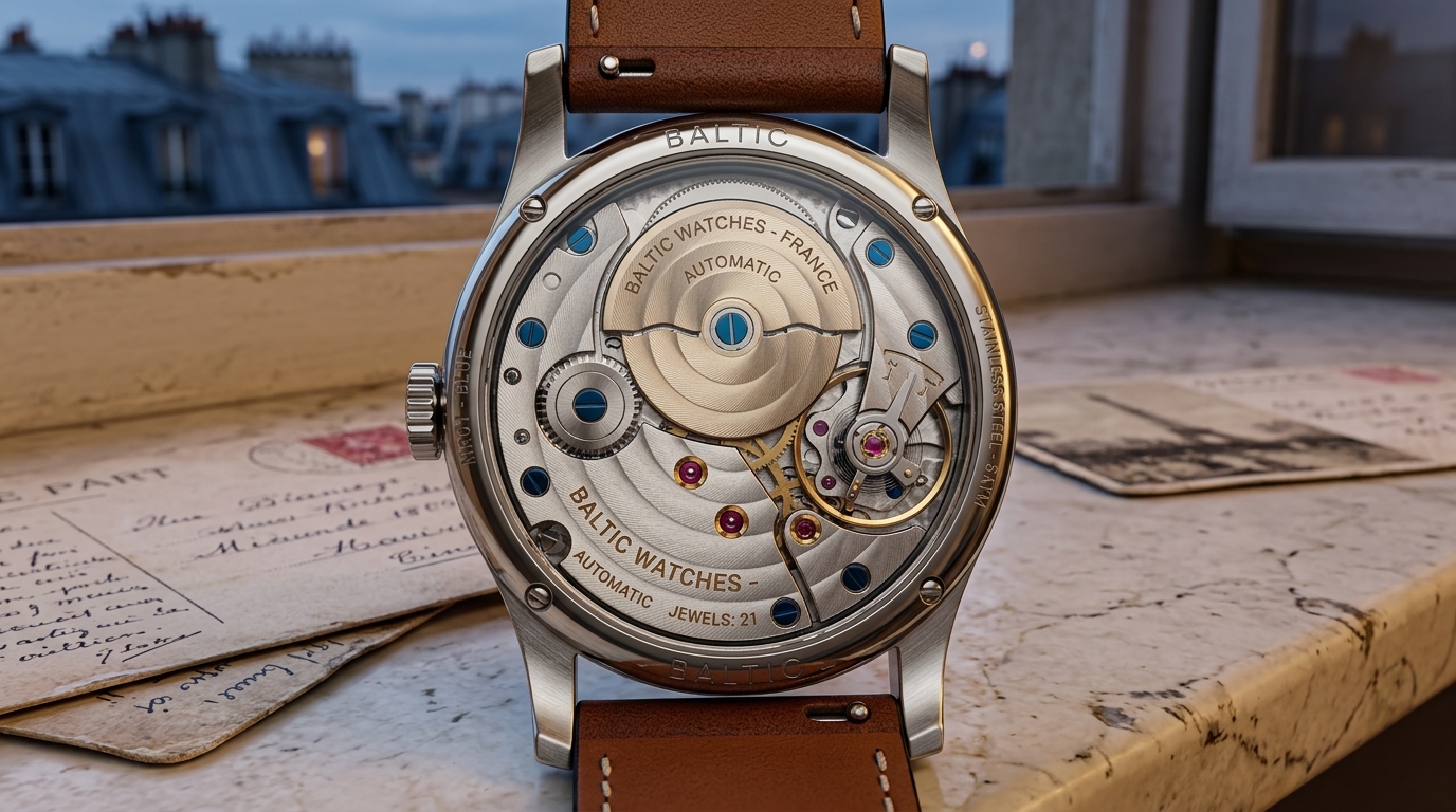 luxury mechanical watch detail