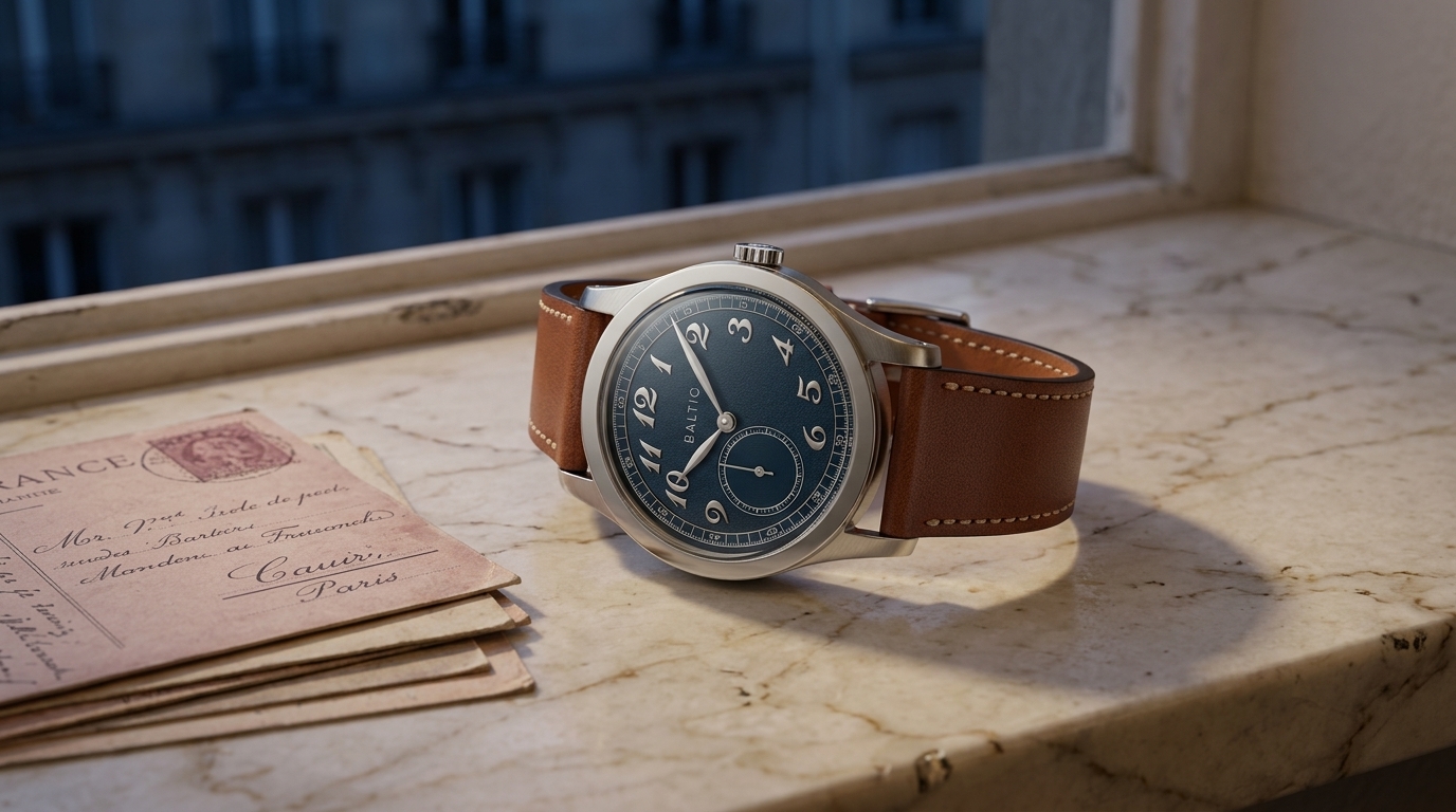 luxury mechanical watch detail