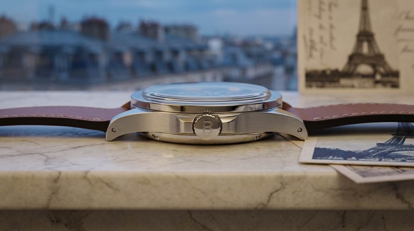 luxury mechanical watch detail