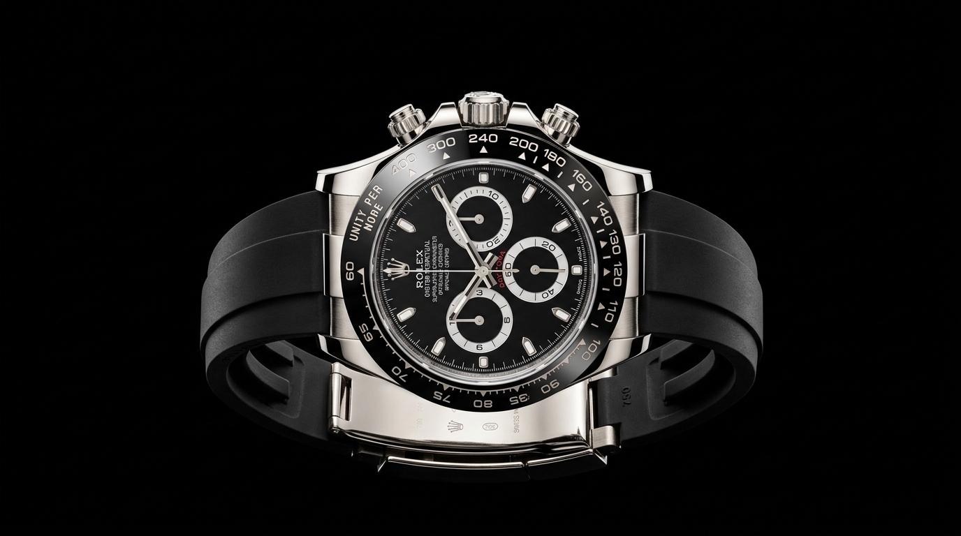 luxury mechanical watch detail