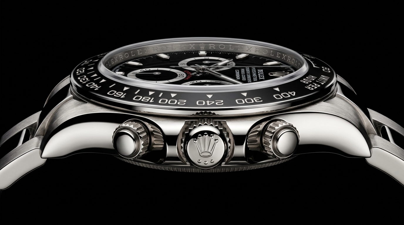 luxury mechanical watch detail