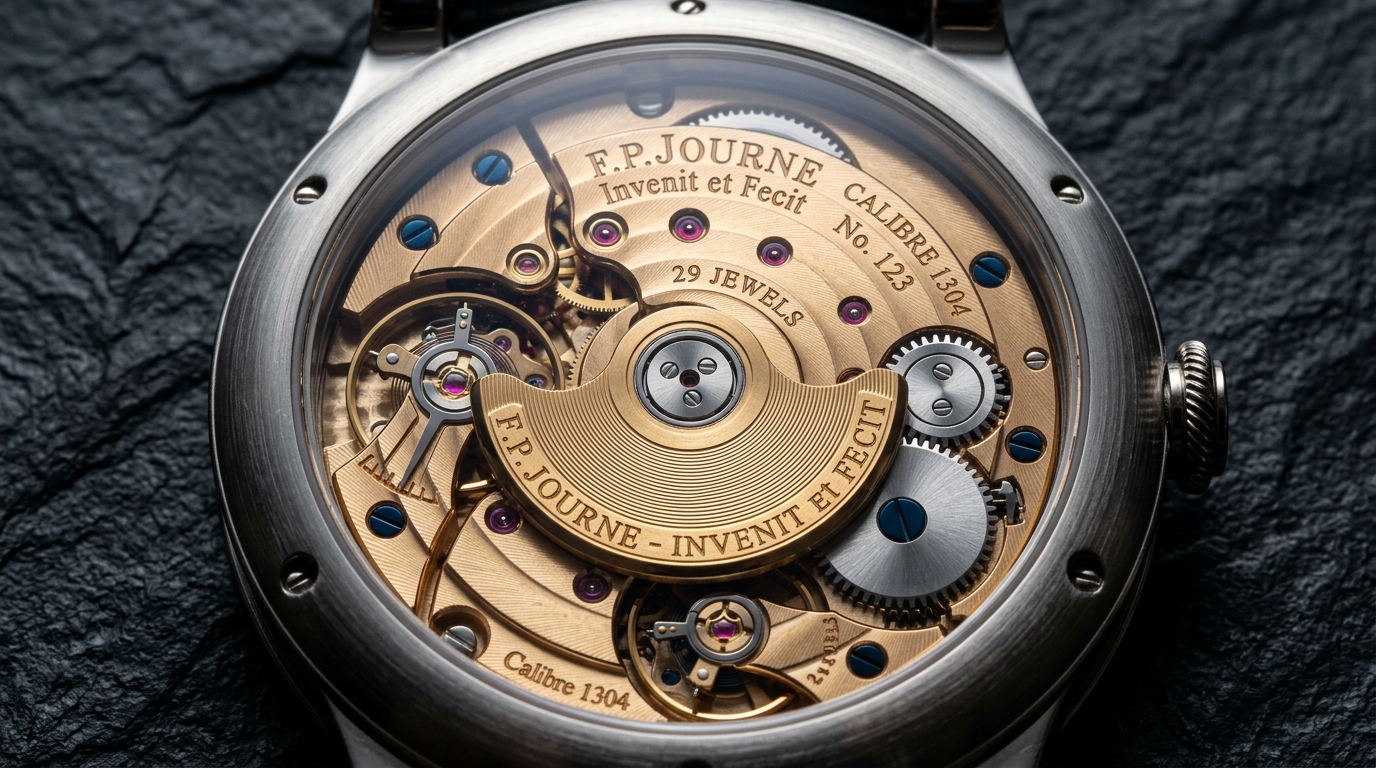 luxury mechanical watch detail